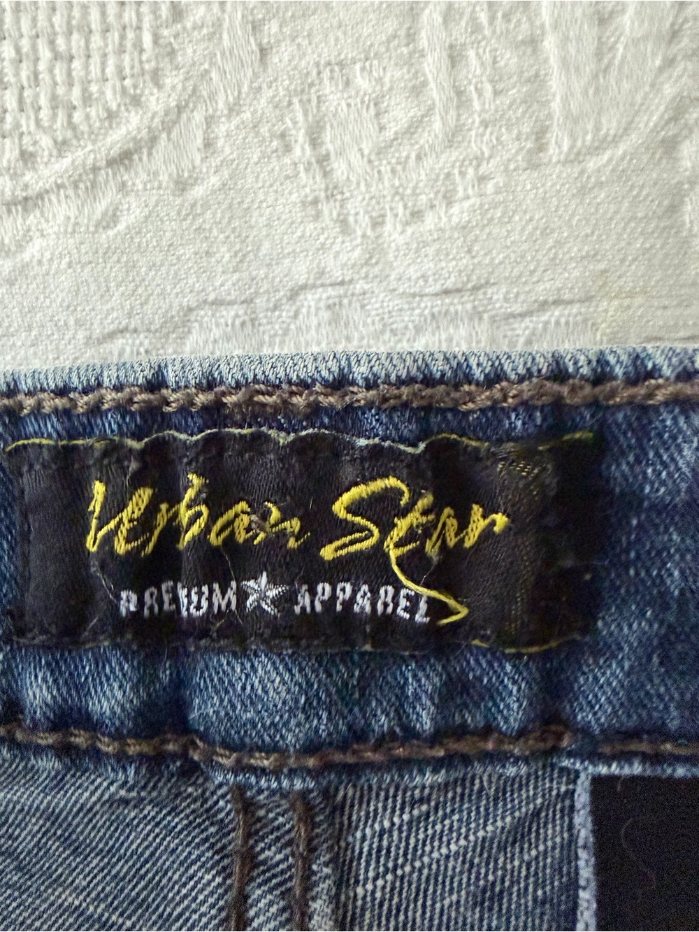 Urban Star Denim Jeans - Blue with Yellow Logo